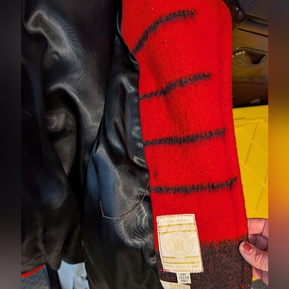 HUDSON’S BAY COMPANY 100% wool vintage 1950s-1970s red point jacket S GUC - Picture 14 of 16
